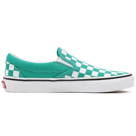 Vans Classic VN0A5JMHB00 Men's Green & White Slip-On Checkerboard Shoes NR711 - Picture 2 of 12